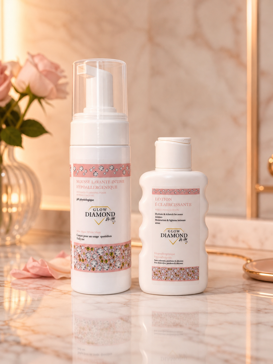 Kit Soin Éclat Intime Mousse Lavante 150 ml & Lotion Éclaircissante 100 ml