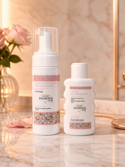 Kit Soin Éclat Intime Mousse Lavante 150 ml & Lotion Éclaircissante 100 ml